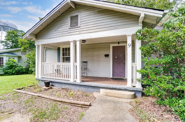 view of front facade with a porch