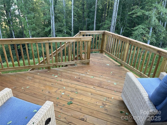 view of wooden terrace