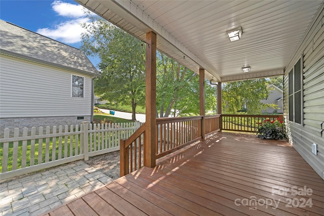 view of wooden terrace