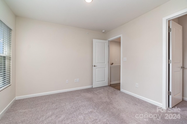 view of carpeted empty room