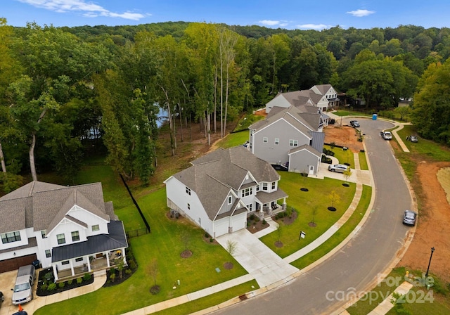 6034 Jepson Ct, Charlotte, NC 28214 - bird's eye view with a wooded view