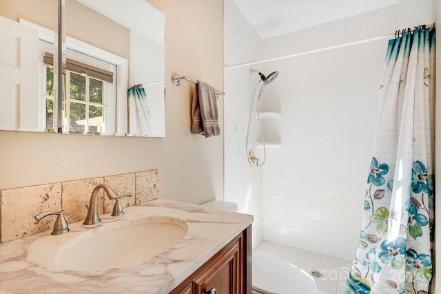 19 Brookcliff Dr, Asheville, NC 28804 - full bathroom featuring vanity, toilet, and a shower stall