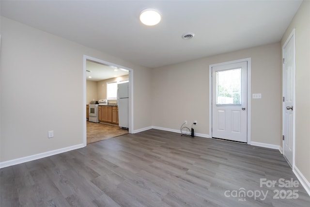 interior space featuring light hardwood / wood-style flooring