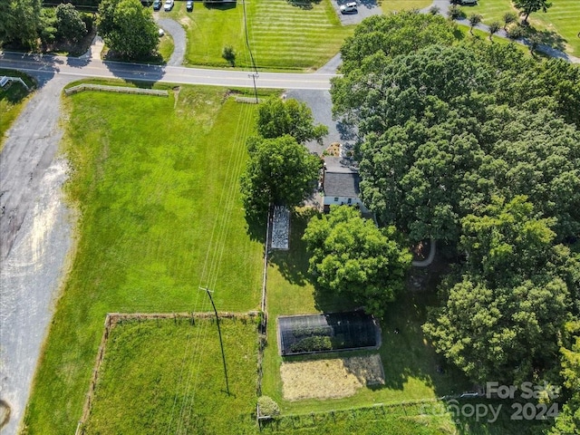 bird's eye view with a rural view