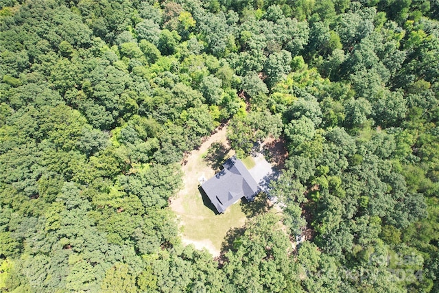 14941 Deer Hollow Dr, Gold Hill, NC 28071 - drone / aerial view with a wooded view