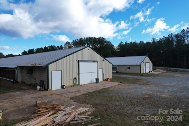 view of outdoor structure featuring a garage