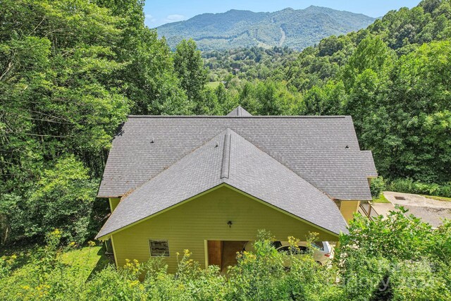 exterior space with a mountain view