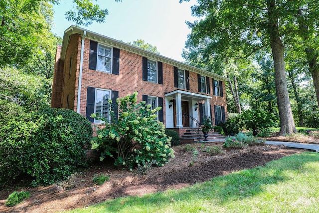 view of colonial home