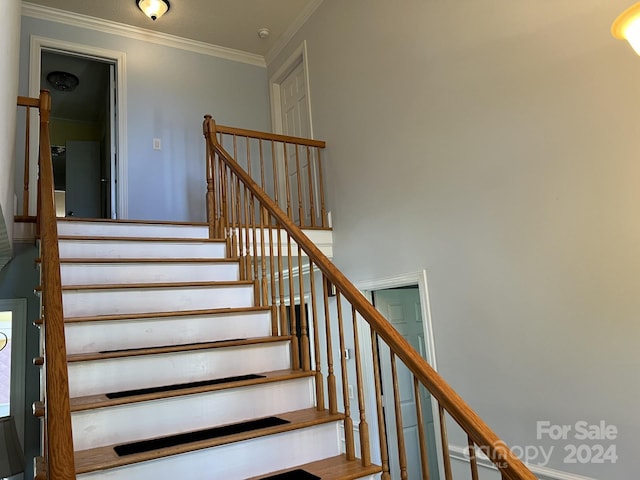 stairs with ornamental molding