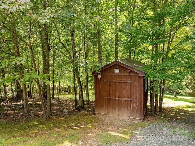 view of outdoor structure