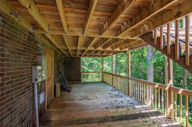 view of wooden terrace