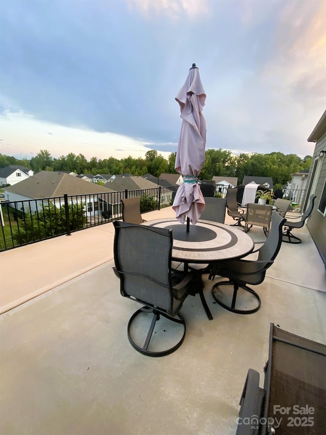 view of patio / terrace with outdoor dining space