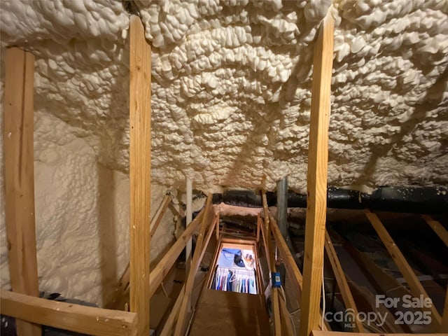 view of attic