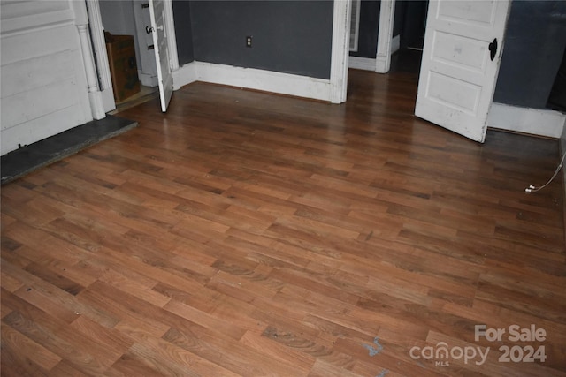 interior details with wood-type flooring