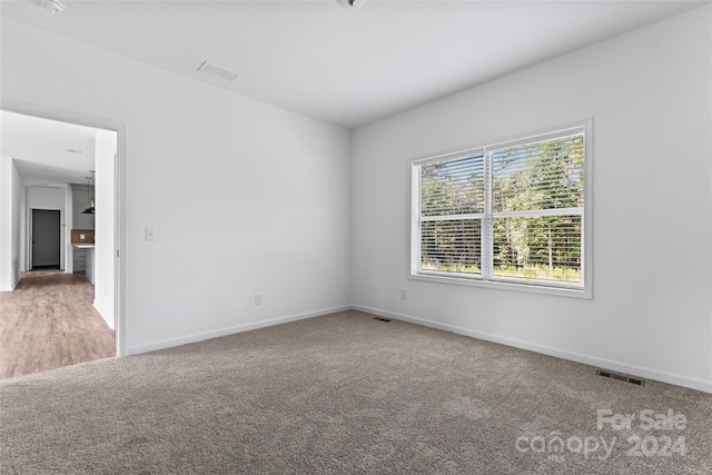 view of carpeted empty room