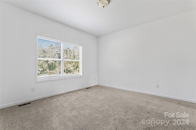 view of carpeted empty room