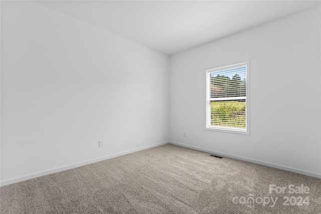 empty room featuring carpet floors