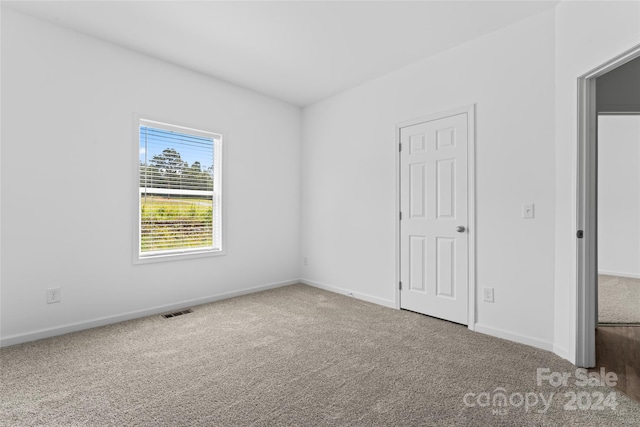 view of carpeted empty room