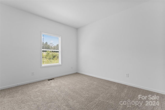 view of carpeted empty room