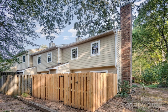 view of rear view of property