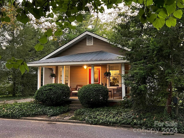 bungalow with a porch