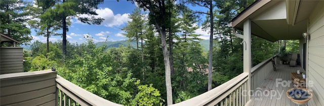 view of balcony