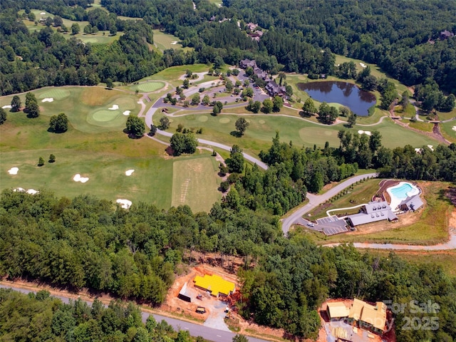 2015 Deep Gap Farm Rd W, Mill Spring, NC 28756 - aerial view of property's location featuring a nearby body of water and a golf club