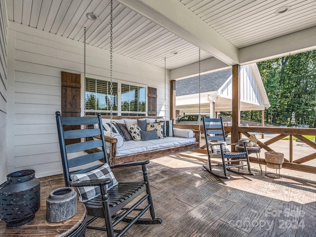 view of patio / terrace with an outdoor hangout area