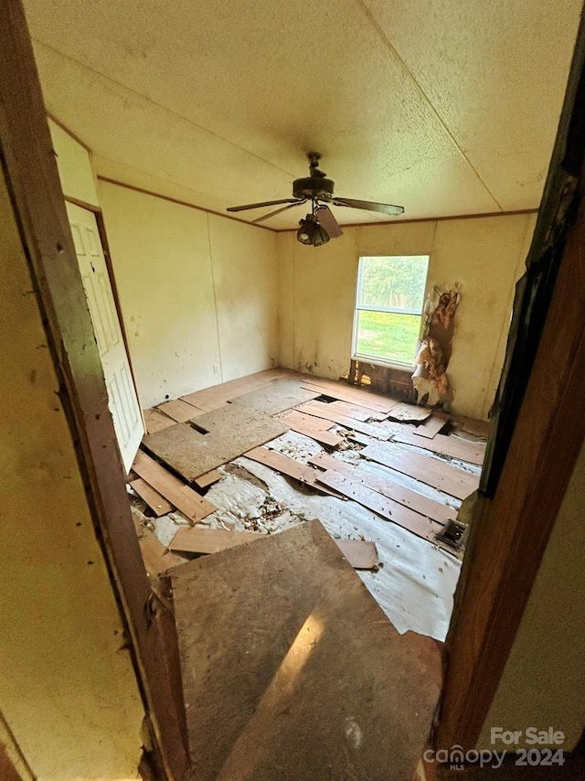 unfurnished bedroom with a textured ceiling