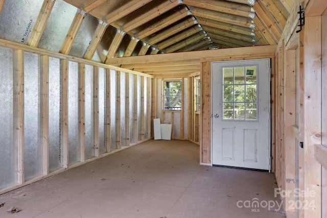 view of storage room