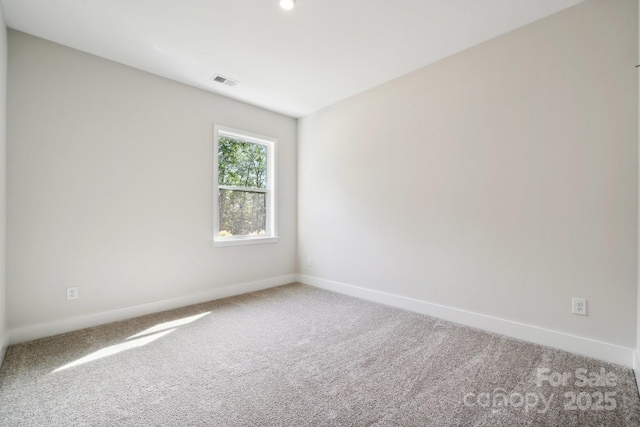 spare room with carpet floors