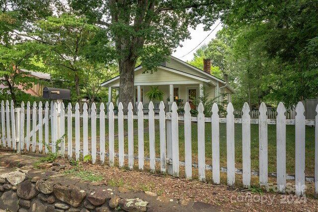 exterior space featuring covered porch