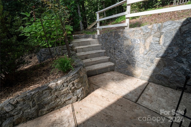 view of staircase