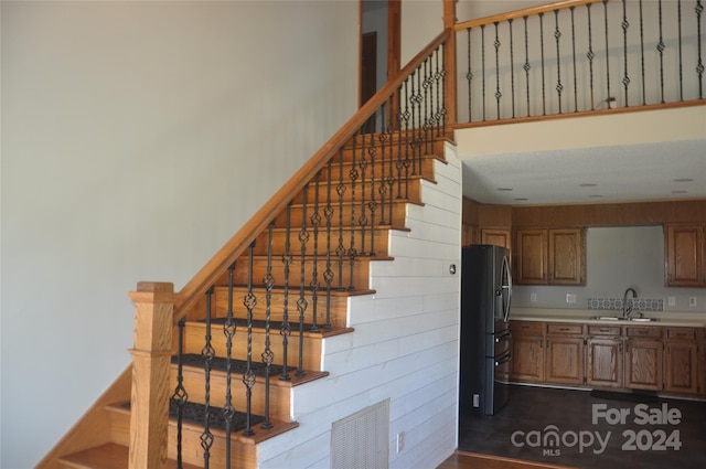 120 Old Belwood Rd, Lawndale, NC 28090 - stairs with a high ceiling