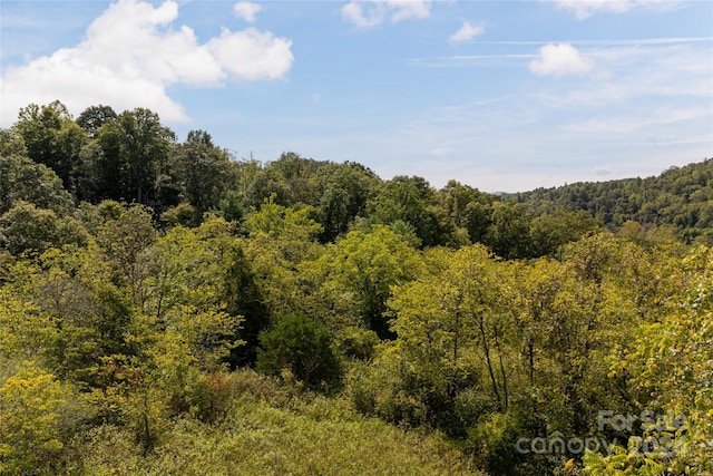 view of landscape with a view of trees