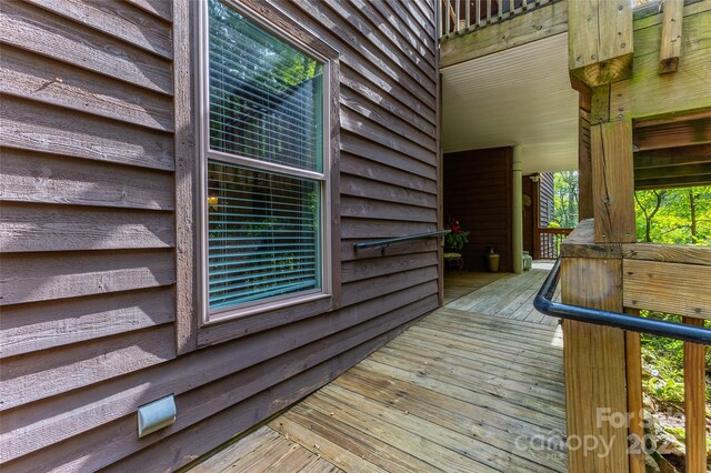 30 Lower Tanglewood Rd E Unit 1, Lake Toxaway, NC 28747 - view of wooden deck