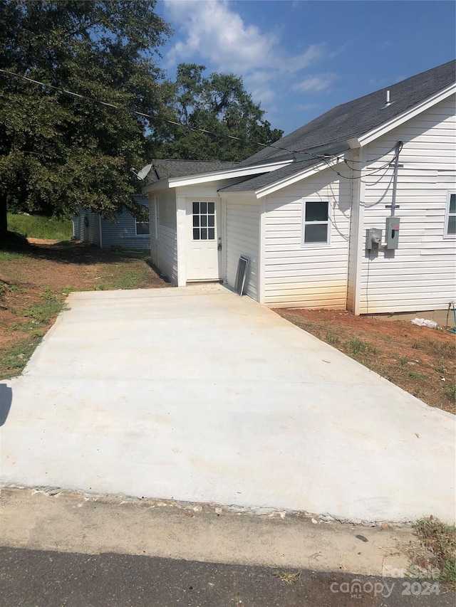 view of rear view of property