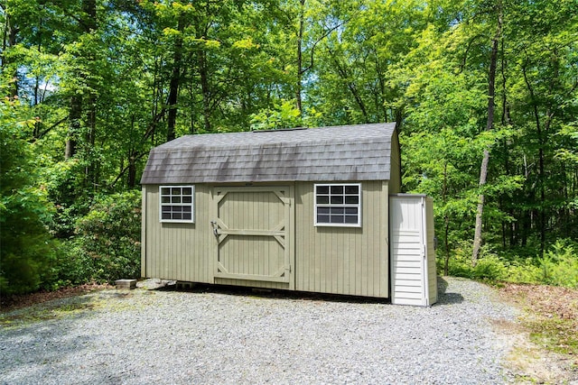 view of outbuilding