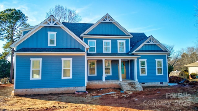 view of front of house with a porch