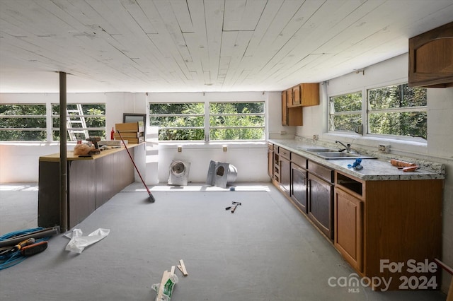 kitchen featuring a healthy amount of sunlight and sink