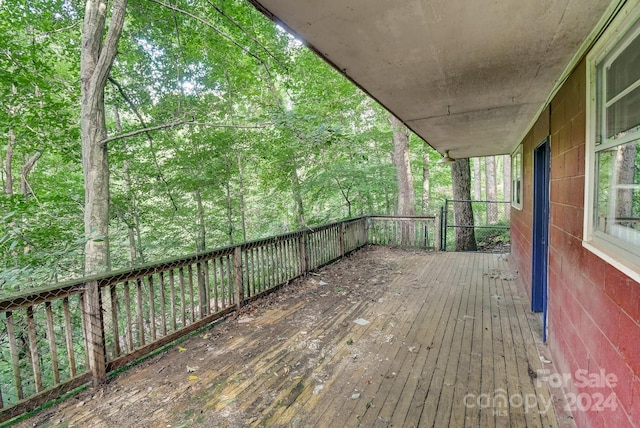 view of wooden terrace