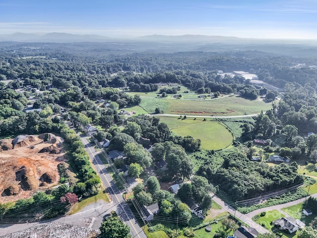 drone / aerial view featuring a rural view