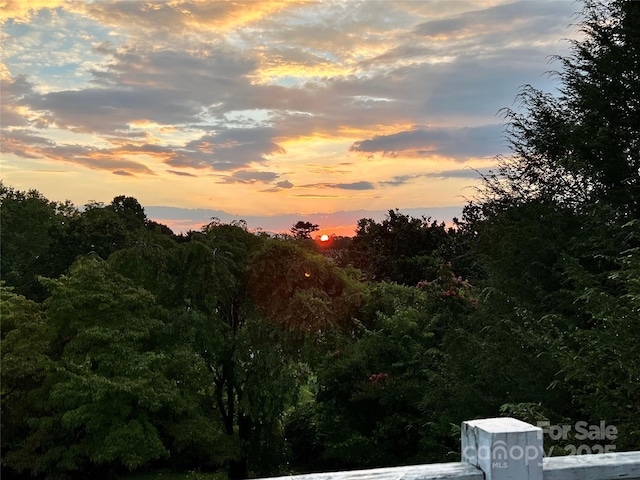 view of nature at dusk