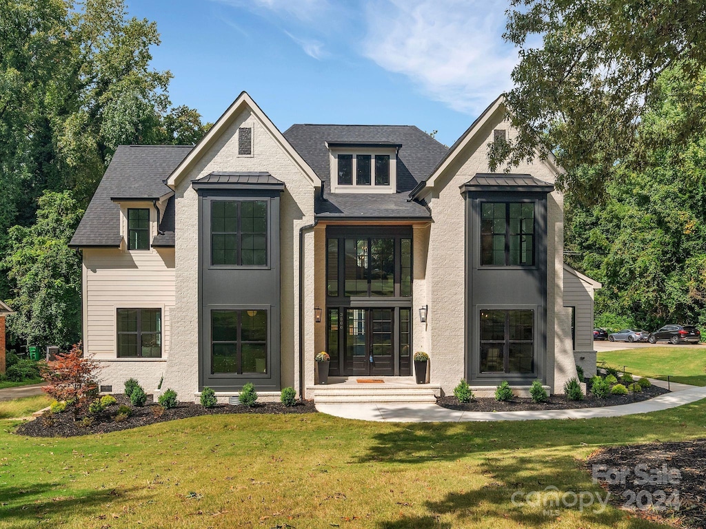 3500 Barclay Downs Dr, Charlotte, NC 28209 - view of front of house featuring a front lawn
