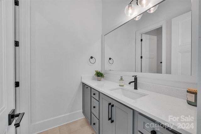 bathroom featuring vanity