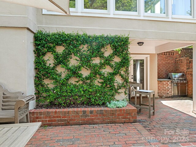 view of patio / terrace featuring grilling area