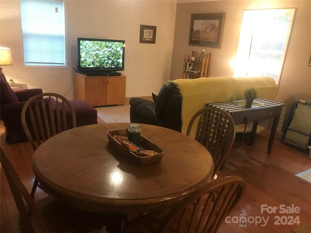 dining room featuring hardwood / wood-style floors