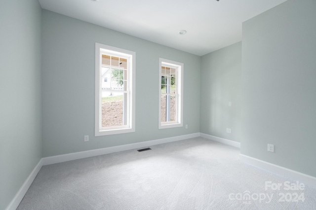 view of carpeted empty room