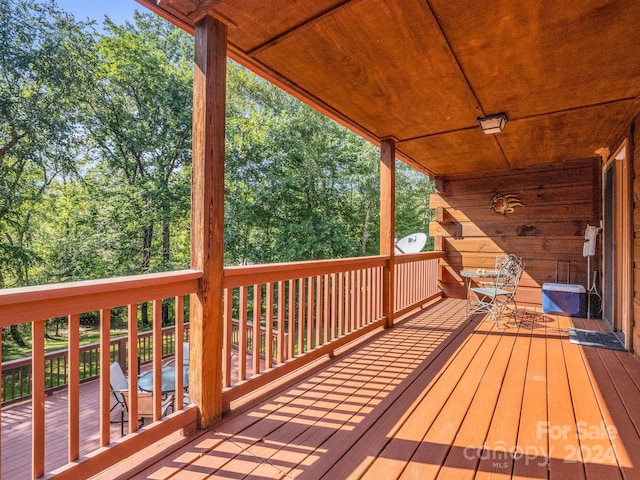 view of wooden terrace