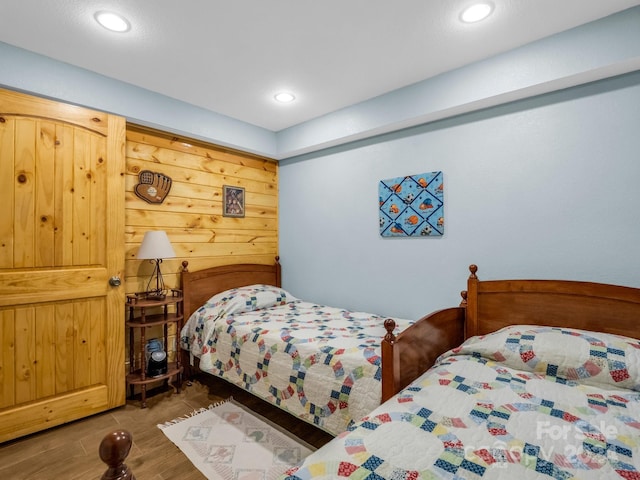 bedroom featuring recessed lighting